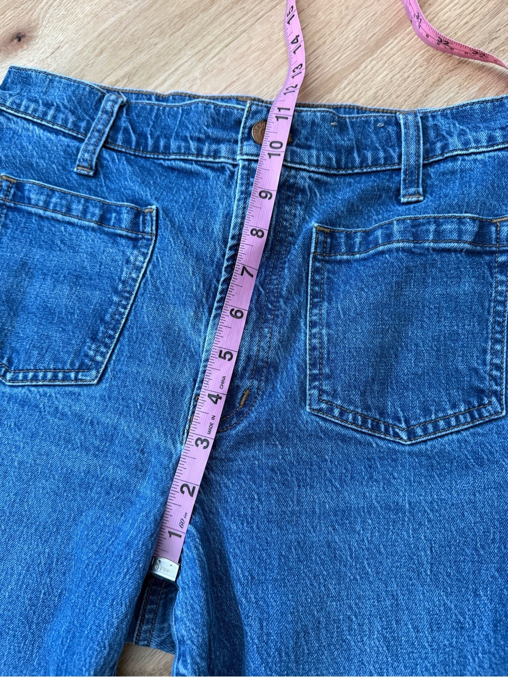 Madewell The Perfect Vintage Wide Leg 29 Patch Pockets Jean Medium Wash - Picture 5 of 10